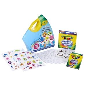 Crayola Baby Shark Art Set, 50 Pieces, Gift for Kids, 3, 4, 5, 6, 7